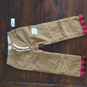 Brand new, lined khakis